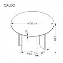 Стол обеденный HALMAR CALDO орех/орех 120